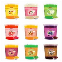 KEIFU Popping Boba con Varios Sabores Frutales, Certificado HALAL, 12 Meses de Caducidad, para Tiendas de Té de Burbujas, Listo para Consumir, 3.2KG en Botellas