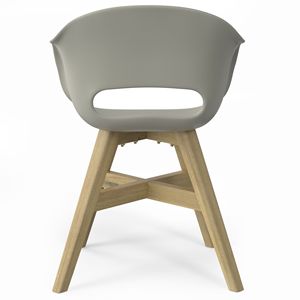 Set di 2 sedie da pranzo Kona Outdoor Taupe, sedie da giardino in plastica - Product Image 3