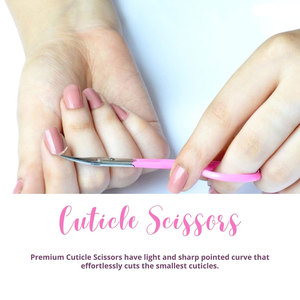 Tijeras profesionales para recortar cutículas, herramienta de acero inoxidable para uñas, diseño de punta afilada para una manicura precisa - Product Image 4
