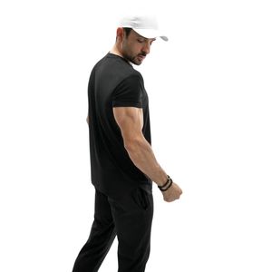 <b>Men's</b> <b>Black</b> Crew Neck T-<b>Shirt</b> Short Sleeve <b>Slim</b> <b>Fit</b> Casual Sportswear Lightweight Breathable Everyday Cotton Blend Basic Tee - Product Image 1