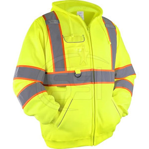Sudadera de Seguridad de Alto Rendimiento, Alta Visibilidad, Impermeable, con Detalles Reflectantes, ANSI Clase 2, Logotipo Personalizado para Uso en el Lugar de Trabajo - Product Image 2