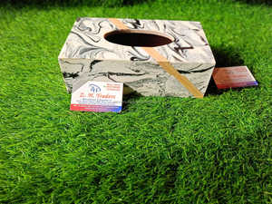 Caja de pañuelos MOP de diseño personalizado organizador de servilletas elegante y duradero para decoración de mesa de comedor o baño - Product Image 6