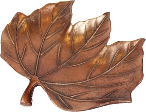 ชามใบเมเปิ้ลทองสัมฤทธิ์ตกแต่งสไตล์โมเดิร์นหรูหราสำหรับวางกลางโต๊ะในงานปาร์ตี้ ถาดใบไม้โลหะรักษ์โลกสำหรับใส่กุญแจและเครื่องประดับ - Product Image 3