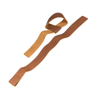 Correas de Cuero de Vaca Resistentes Personalizadas Unisex para Entrenamiento Físico, Gimnasio, Levantamiento de Pesas, Soporte para Muñecas, Ajustables y Seguras - Product Image 2