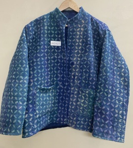 Veste en coton matelassée à imprimé floral vintage automne/hiver, col mandarin, manches longues - Imperméable et respirante - Product Image 5