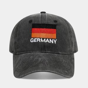 Casquette de baseball unisexe en denim Oxford brodée drapeau du Brésil, ajustable, en coton, 6 panneaux, style sportif Argyle, toutes saisons, décontractée - Product Image 2