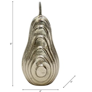 Sculpture de poire contemporaine, décoration artistique de table, forme irrégulière, design fait main pour le salon - Product Image 6
