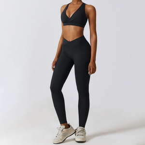 Women's Athletic Wear Set High Stretch Seamless Yoga <b>Clothing</b> OEM ODM Factory Wholesale Manufacturer - Product Image 4