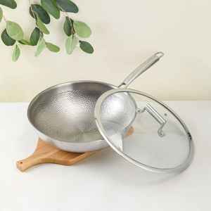 Ensemble de poêles en fonte avec revêtement en acier inoxydable antiadhésif, résistant à la chaleur, compatible induction, poignée en plastique, capacité 1-2L, cuisine - Product Image 5