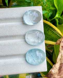 Natural Sky <b>Blue</b> Oval Aquamarine Faceted Loose Gemstone 2.00 Ct Smooth <b>Cut</b> 100% Handmade Third Party Certified Jewelry Making - Product Image 2