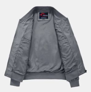 Blouson bomber coupe-vent décontracté à manches longues pour homme, en toile 100 % polyester, respirant et écologique, style hip-hop - Product Image 3