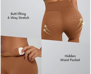 Leggings de yoga taille haute sans couture pour femme, couleur unie, extensibles, respirants, pour l'entraînement sportif - Product Image 4