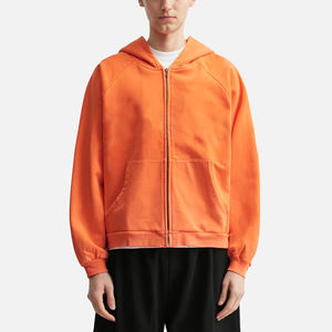 Sudadera con Capucha de Estilo Moderno, Transpirable, Lisa, Básica, con Bolsillos Laterales con Cremallera, de Algodón - Product Image 3