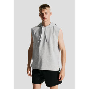 Gilet en polaire personnalisé pour homme, coupe-vent, décontracté, fermeture éclair, sans manches, respirant, streetwear d'hiver - Product Image 4