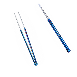Pinces microchirurgicales en titane droites à pointe fine, légères et de précision pour la chirurgie ophtalmique, neurochirurgicale et microchirurgicale - Product Image 1