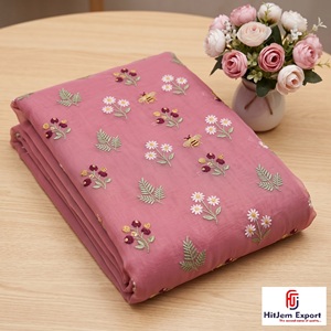 Tissu brodé personnalisé pour vêtements, fabricant de textiles OEM ODM, fournisseur d'usine de tissus brodés sur mesure - Product Image 5