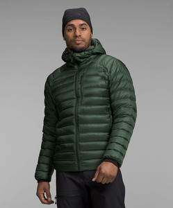 Chaqueta Acolchada con Capucha para Hombre, Ecológica, Verde, Estilo Urbano, Cierre de Cremallera, Resistente al Viento, Ropa de Invierno, 100% Poliéster - Product Image 1