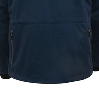 Veste softshell à capuche bleu marine pour homme, coupe régulière, imperméable, avec fermeture éclair, plusieurs poches, pour l'extérieur et l'hiver