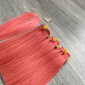 Cabello Virgen Vietnamita LINU de 100g, Trama Doble a Máquina de Súper Calidad, Liso Natural, Color Rosa - Product Image 1