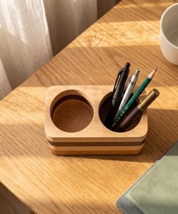 Portalápices de Madera Hecho a Mano, Rectangular, Minimalista, Organizador de Escritorio, Suministros de Oficina, Capacidad para Múltiples Dispositivos - Product Image 6