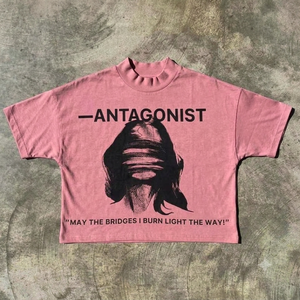 เสื้อยืดกราฟิกโอเวอร์ไซส์สั่งทำพิเศษ ผ้าฝ้ายฟลีซ 100% สตรีทแวร์ รับผลิตแบบ OEM ODM พิมพ์ลายได้ แฟชั่นลำลองสำหรับทุกเพศ น้ำหนักมาก 300 กรัม - Product Image 3
