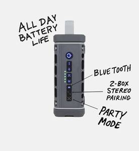 Waterproof Portable Speaker Bluetooth <b>Wireless</b> Outdoor Audio Boombox Plastic Cabinet RGB <b>Light</b> Deep Bass - Product Image 2