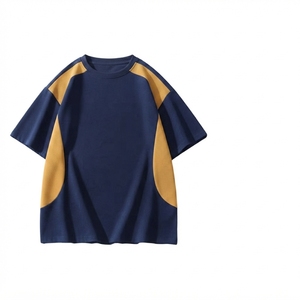 T-shirt graphique surdimensionné streetwear personnalisé de haute qualité, en coton, délavé à l'acide, coupe vintage et courte pour homme - Product Image 1