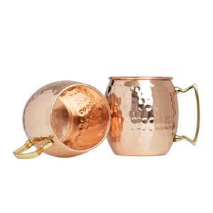 Artisan Hammered <b>Copper</b> <b>Mug</b> with Elegant Contrasting Brass Handle <b>Mug</b> for Bar and Home Use for Cocktails - Product Image 4