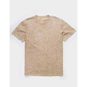 เสื้อยืดคอกลมผ้าแคนวาสพิมพ์ลายทรงหลวมสำหรับผู้ชาย ผ้าฝ้าย 100% ระบายอากาศได้ดี แห้งเร็ว เหมาะสำหรับออกกำลังกาย สไตล์วินเทจฟอกสีซีดแบบย้อมกรด - Product Image 5