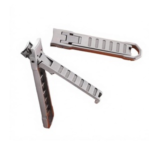 Coupe-ongles de luxe pour bébé, coupe-ongles argenté à ouverture large, coffret cadeau durable pour ongles épais, manucure - Product Image 3