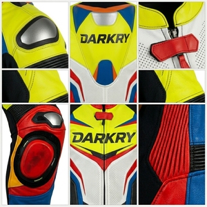 Combinaison en cuir personnalisée pour la course moto, fabricant OEM, vente en gros, équipement de protection pour motards, vêtements pour la moto, équipement pour la course sur circuit - Product Image 6