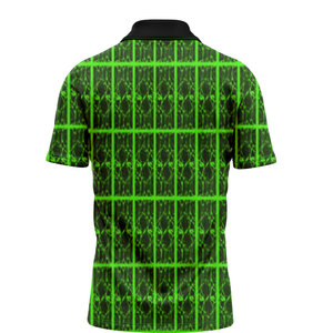 Polo décontracté de haute qualité pour homme, polyester/spandex de qualité supérieure, motif sublimé, séchage rapide, vêtements de sport et de golf, col chemise. - Product Image 2