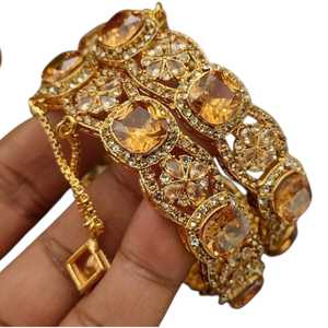 Customized <b>Indian</b> Pakistani Bridal Wedding Engagement Party Jewelry Handmade Bangles Fashion Jewelery Sets - Product Image 1