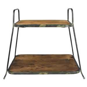 Vintage Industrial 3-Tier Rolling Utility Cart Wood Metal Kitchen <b>Serving</b> <b>Trolley</b> Mobile Bookcase Coffee Station Liquor Cart - Product Image 3