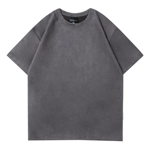 Mens Acid Wash T <b>Shirt</b> Vintage Solid Color Casual Oversized Streetwear Cotton Short Sleeve Trendy Summer Tee - Product Image 3