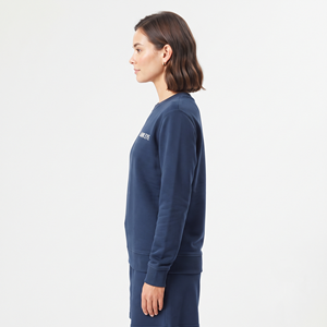 Sweat-shirt en molleton de coton pour femme, col rond, personnalisable, vêtement uni, mode décontractée, vêtements d'hiver, tissu doux - Product Image 4