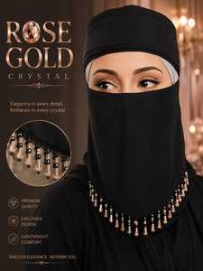 Black <b>Silk</b> Solid Long Beaded Edge Traditional Muslim Shawl <b>Scarf</b> Wrap Headscarf for Daily Wear - Product Image 2