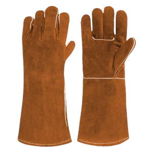 Gants de sécurité en cuir de vachette pleine fleur de qualité supérieure, certifiés CE, avec manchette de sécurité épaisse pour le soin personnel et le soudage (sans frais supplémentaires) - Product Image 2