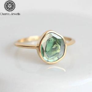 Bague de Fiançailles et d'Éternité Classique pour Femme Charm_Jewells en Argent Plaqué Or Rose 18K avec Moissanite Taille Coussin et Sertissage à Griffes IGI - Product Image 1
