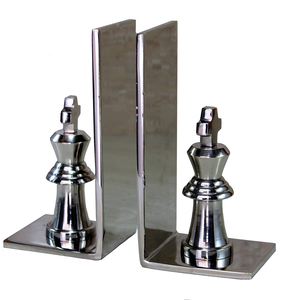 Decorative Bookends manufacturer Modern <b>Book</b> Ends Bookshelf Dividers <b>Stoppers</b> Heavy Duty for Heavy Decorative Gold - Product Image 2