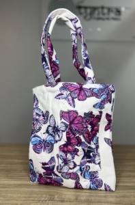 Bolsa de Mano Ecológica de Lona de Algodón con Diseño Bohemio y Cierre de Cremallera, Tamaño Personalizable para Uso Diario y de Viaje - Product Image 5