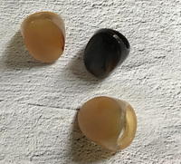 100% meilleure qualité naturel corne de buffle anneau poli fête Ware bijoux pour anniversaire de mariage couleur Offre Spéciale corne naturelle