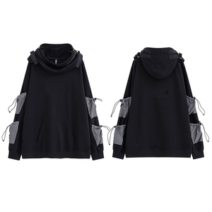 Sudadera techwear para hombre con diseño funcional y práctico diseño de bolsillos, sudadera techwear para hombre con capucha ajustable - Product Image 4