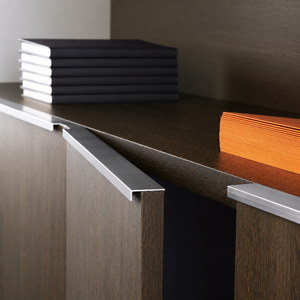 Brushed <b>Silver</b> Rounded Edge Pull Cabinet <b>Knob</b> Modern Finger Pull <b>Drawer</b> Handle Cupboard Hardware Sleek Profile Furniture Kitchen - Product Image 5