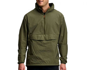 High Quality <b>Summer</b> Breathable Outdoor Patched Pullover <b>Jacket</b> for <b>Men</b> Custom Half Zip Polyester Anorak Windbreaker - Product Image 2