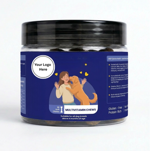 Masticables Blandos Multivitamínicos para Perros de Todas las Razas, 20/30 Unidades, Vitaminas y Minerales de Alta Proteína para el Apoyo Inmunológico, Absorción Rápida - Product Image 1