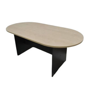 Oval Conference <b>Table</b> Modern <b>Office</b> Furniture for Boardrooms Team Collaboration Spaces Commercial Use Durable Design - Product Image 4