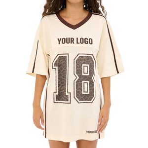 Wholesale Trending Women's Oversized Jersey Streetwear Relaxed Fit Sports Tee Minimal Fashion Top Polyester OEM Manufacturer - Product Image 1