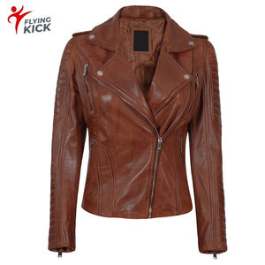 Cropped Bomber Style Fashion Spring <b>Real</b> denim <b>jacket</b> Women Wholesale Motorcycle Ladies Genuine Sheep <b>Leather</b> <b>Jacket</b> Ladies - Product Image 1