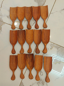 Cuchara de Cocina de Madera Hecha a Mano de Primera Calidad, Utensilio de Cocina Grabado Personalizado, Madera de Teca, Fabricante Vietnamita con Marca Privada OEM - Product Image 5